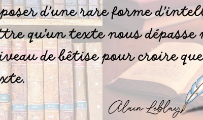 L’Art subtil de ne rien comprendre !