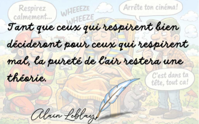 En matière de contrainte respiratoire, les certitudes sont souvent du côté de ceux qui respirent bien