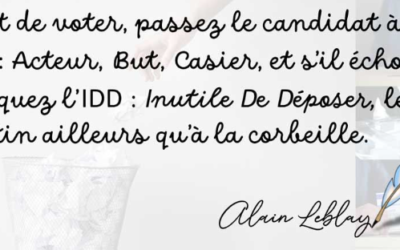La politique expliquée à ceux qui n’ont pas encore décidé d’arrêter de penser.