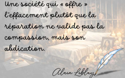 Doit-on transférer la peine de celui qui a commis l’acte à celui qui l’a subi ?