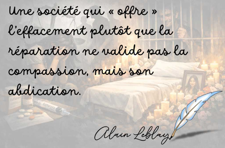 Doit-on transférer la peine de celui qui a commis l’acte à celui qui l’a subi ?